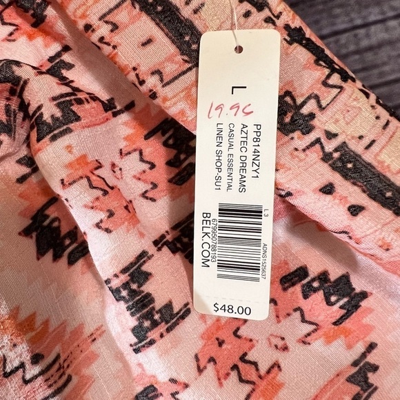 New Directions Aztec Print Palazzo Pants Size Large - Picture 4 of 7